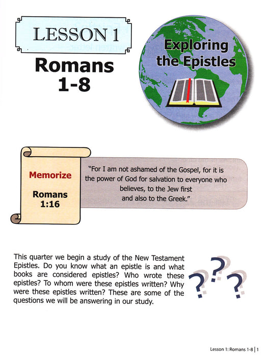 Exploring the Epistles Part 1 (Primary 3:3) Student