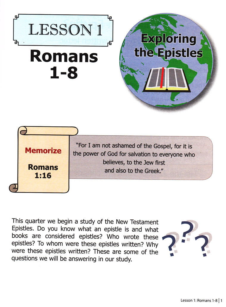 Exploring the Epistles Part 1 (Primary 3:3) Teacher Manual