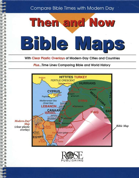 Then and Now Bible Maps Spiral Bound Book