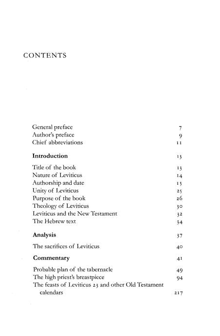 Tyndale Old Testament Commentary:  Leviticus, Volume 3