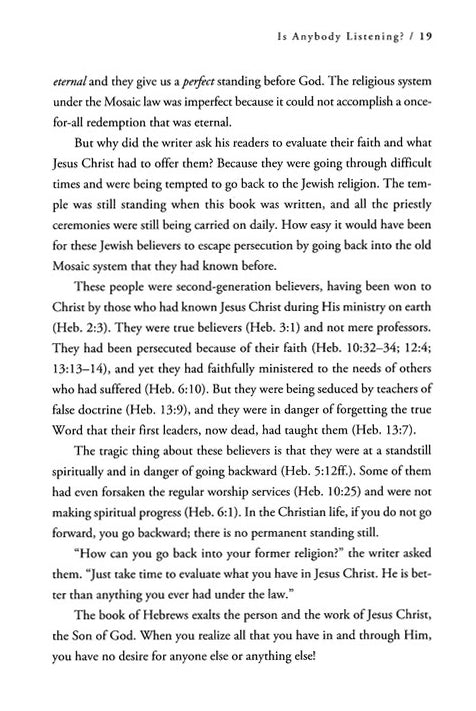 Be Confident - Hebrews