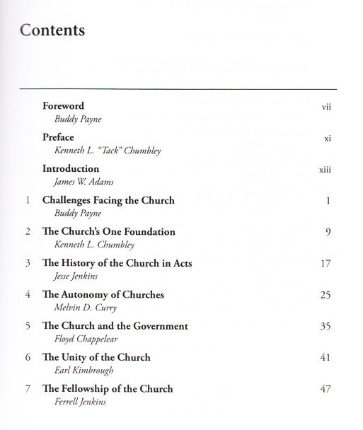 Table of Contents