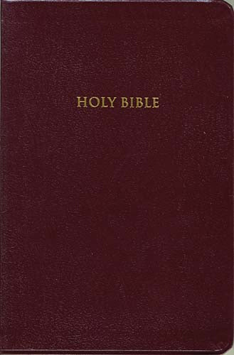 KJV Personal Size Giant Print Reference Bible - Burgundy Bonded Leather**