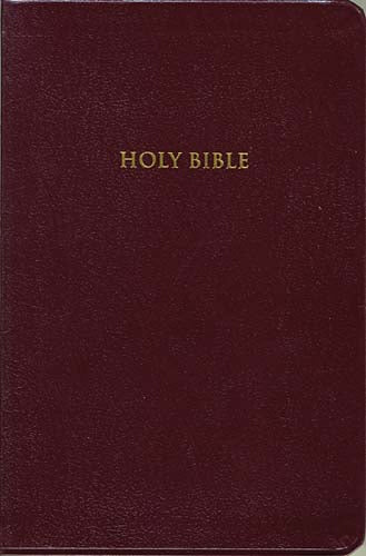 KJV Personal Size Giant Print Reference Bible - Burgundy Bonded Leather