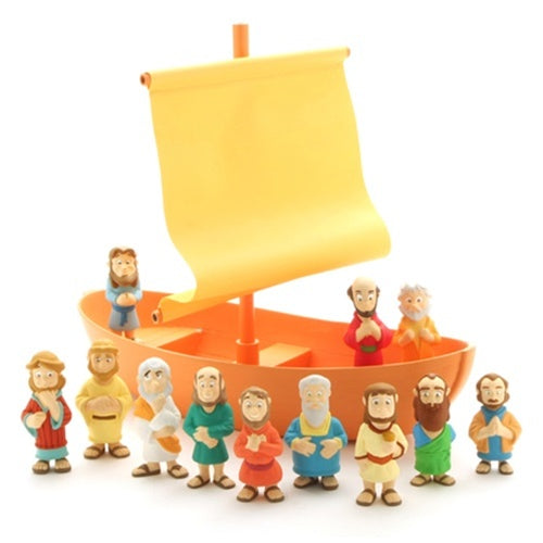Galilee Boat with Apostles Figurine Play Set - Tales of Glory