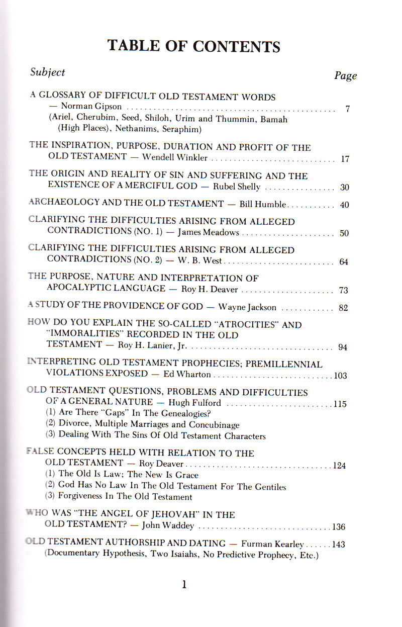 Table of Contents 1