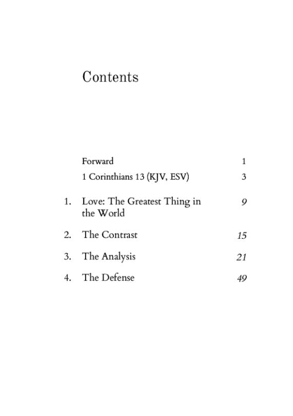 Love: The Greatest Thing in the World