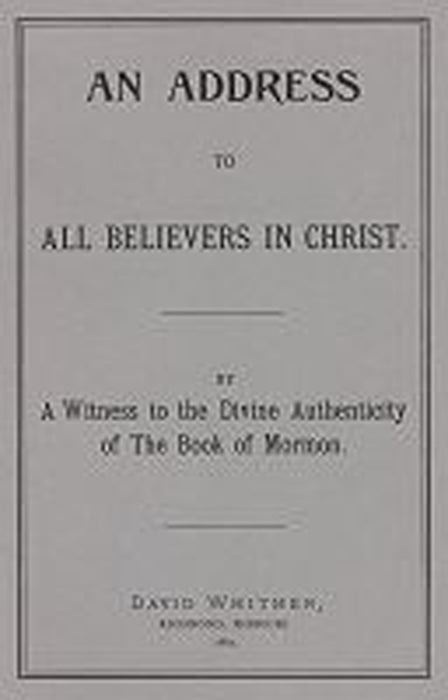 An Address To All Believers In Christ