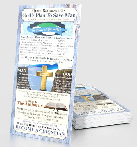 Quick Reference Bookmark on God's Plan to Save Man