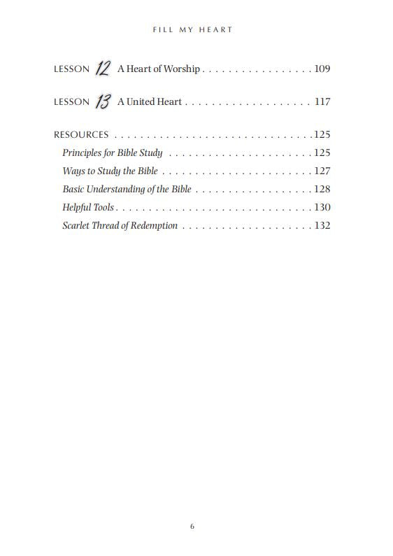 Fill My Heart: Growing up in the Lord