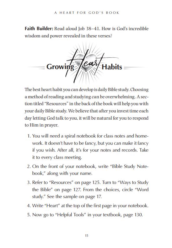 Fill My Heart: Growing up in the Lord