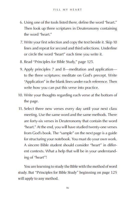 Fill My Heart: Growing up in the Lord