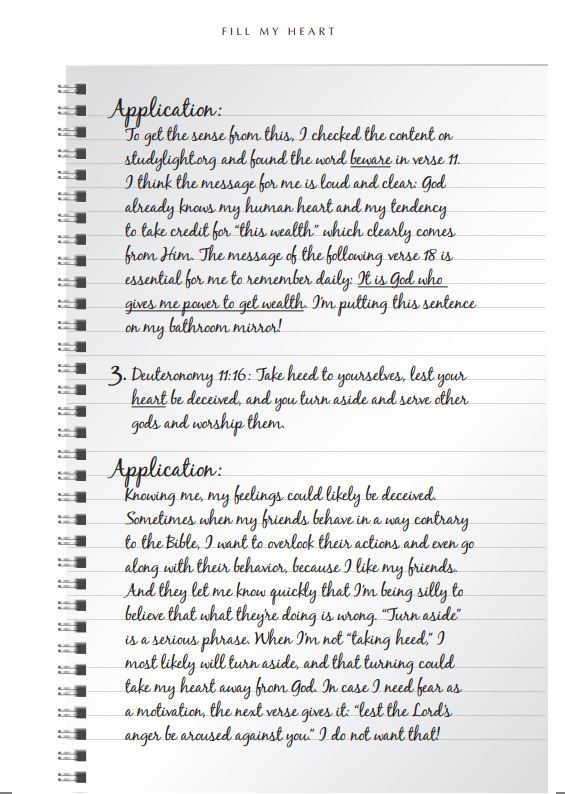 Fill My Heart: Growing up in the Lord