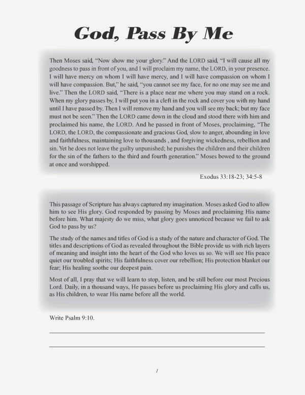 God, Pass by Me (Women Opening the Word Series)