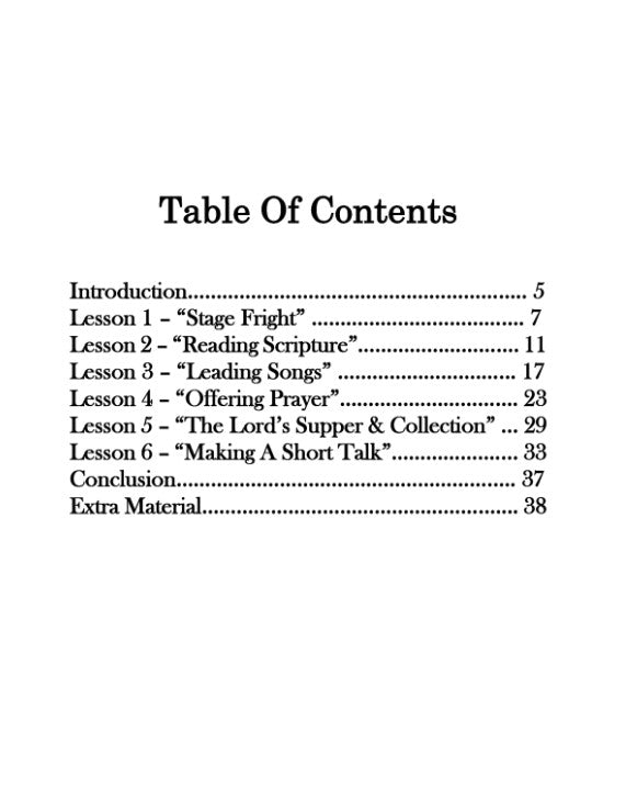 Men's Training Class (Student)