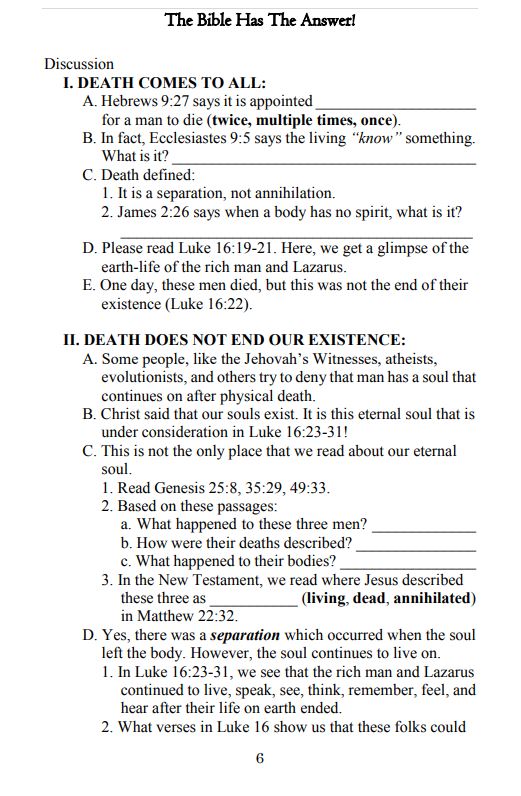 The Bible Has the Answer!