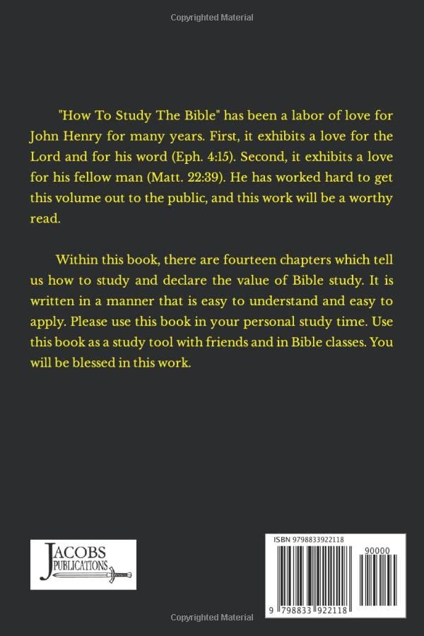 How To Study the Bible