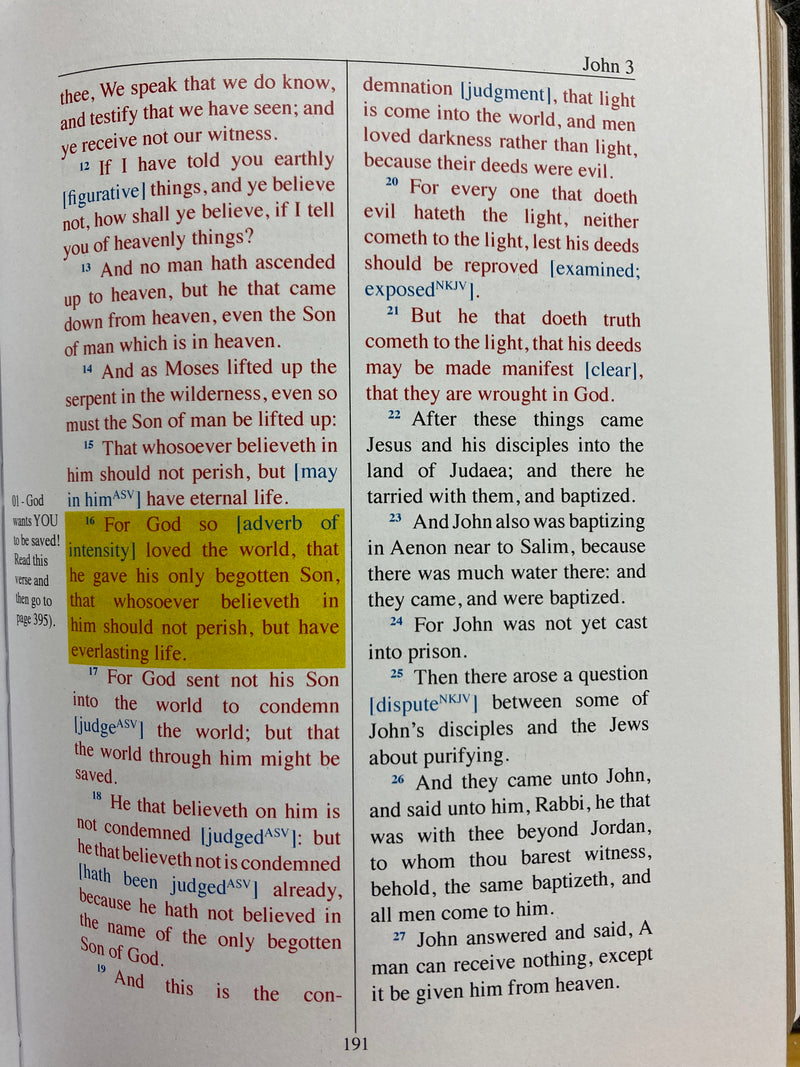 The New Testament with Supplied Words KJV, Large Print