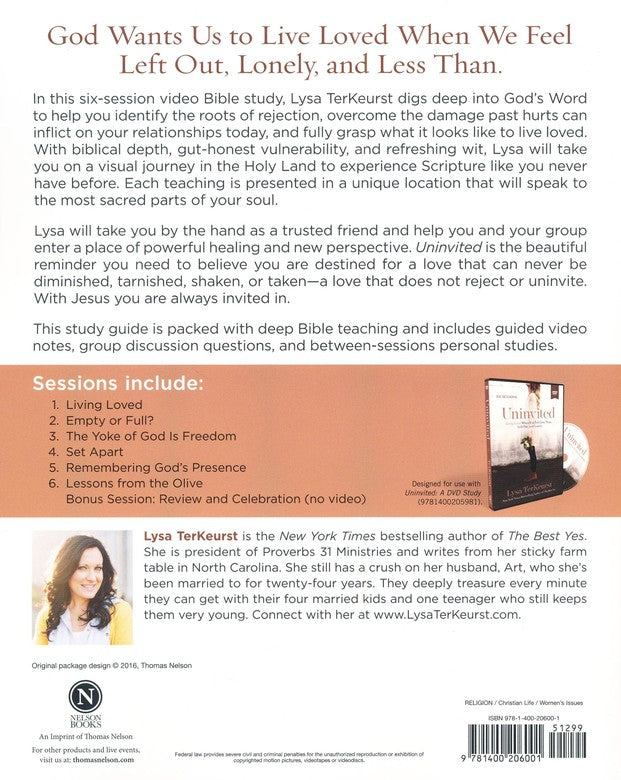 Uninvited: Study Guide plus streaming video