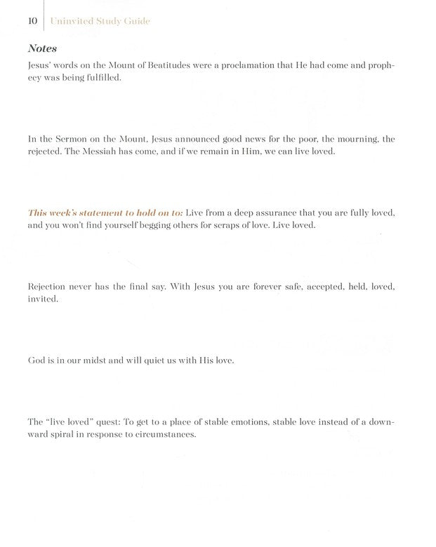 Uninvited: Study Guide plus streaming video