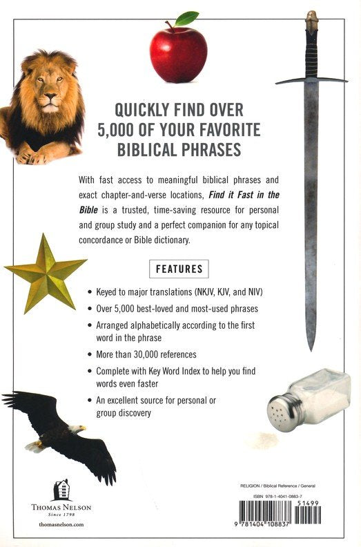 Find It Fast in the Bible: The Ultimate A-Z Resource