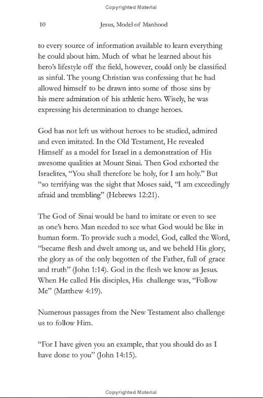 Jesus, Model of Manhood