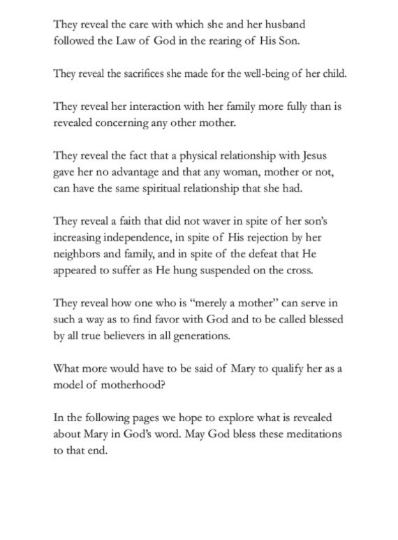 Mary, Model of Motherhood