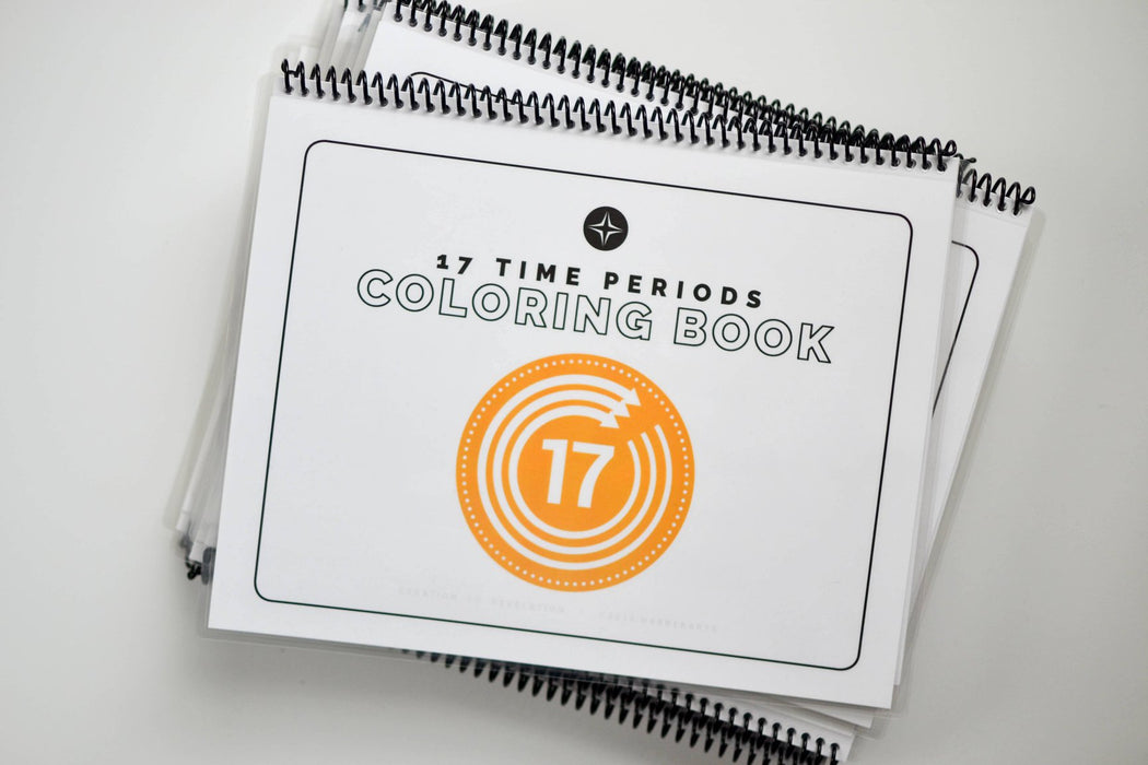 Creation To Revelation: 17 Time Periods Mini Coloring Book