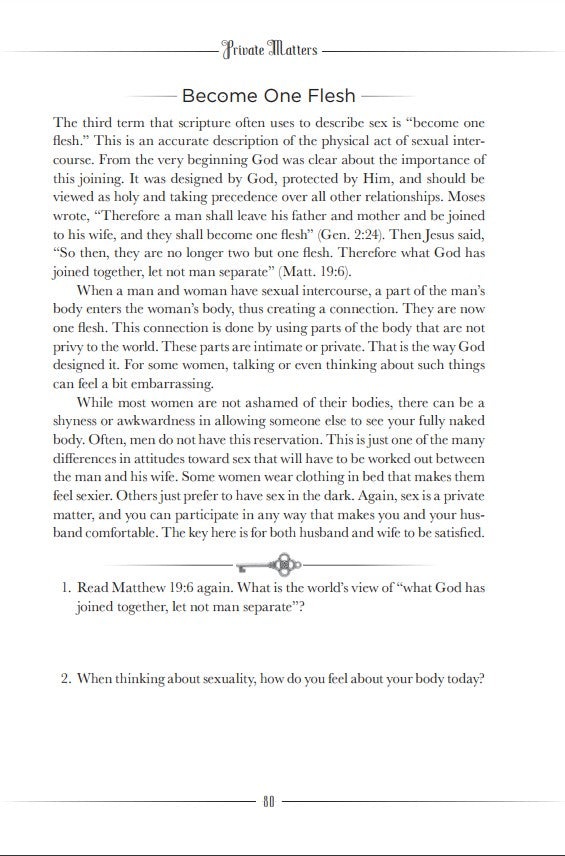 Private Matters: A Book about Sex for Christian Women