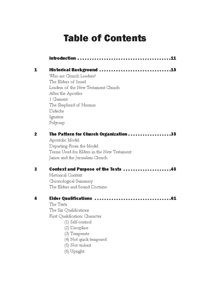 Elders and Deacons (Myers)