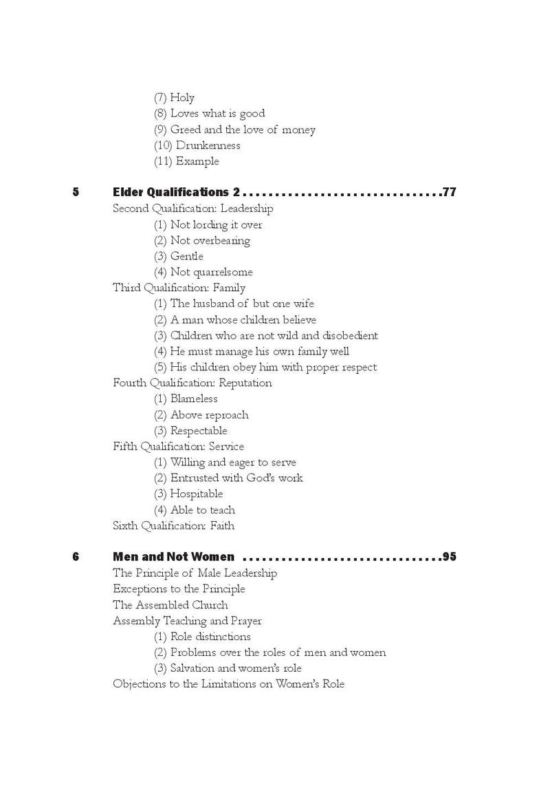 Elders and Deacons (Myers)