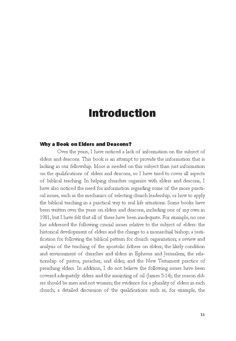 Elders and Deacons (Myers)