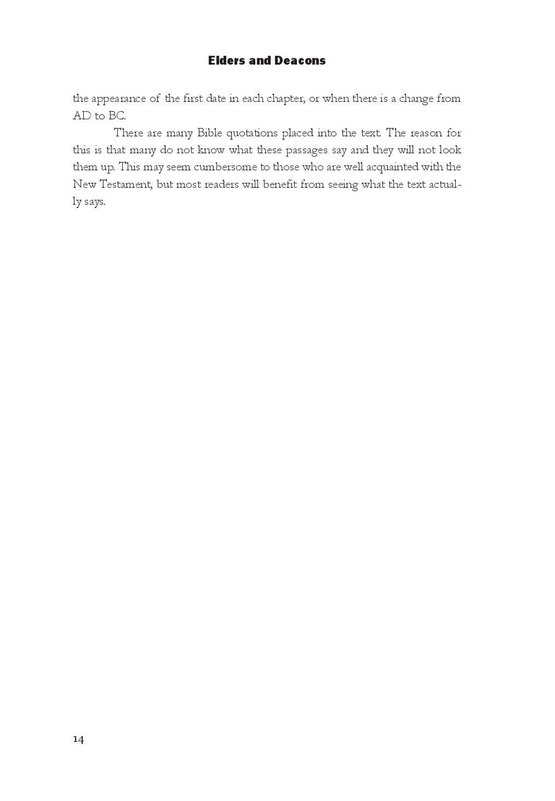 Elders and Deacons (Myers)