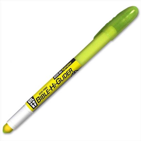 Accu-Gel Bible Hi-Glider Highlighter, Yellow