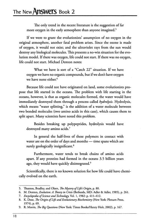 The New Answers Book 2: Over 30 Questions on Creation/Evolution/ Bible *