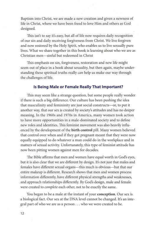 Love, Sex and God - Boys Edition - Learning About Sex Series Ages 14 & up