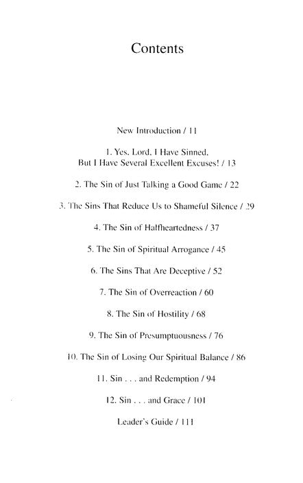 Yes, Lord, I Have Sinned But I Have Several Excellent Excuses