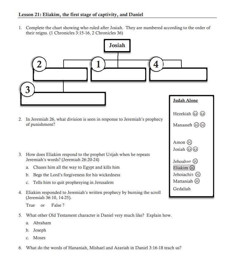 Simplified Study of the Old Testament 26 Lesson Workbook