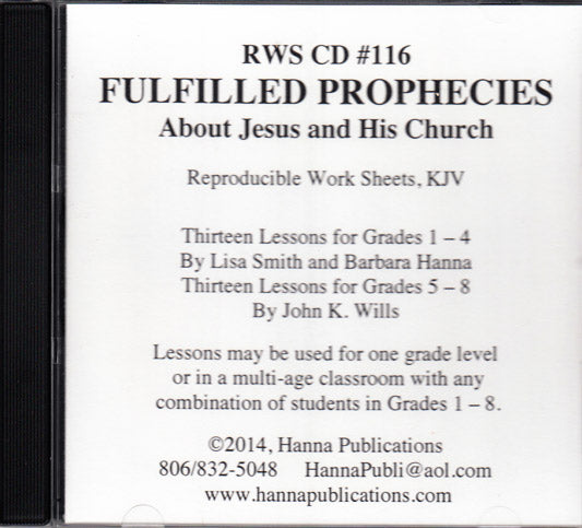 Fulfilled Prophecies About Jesus and His Church CD (op)