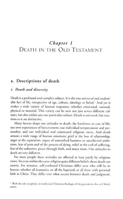 Shades of Sheol: Death and Afterlife in the Old Testament