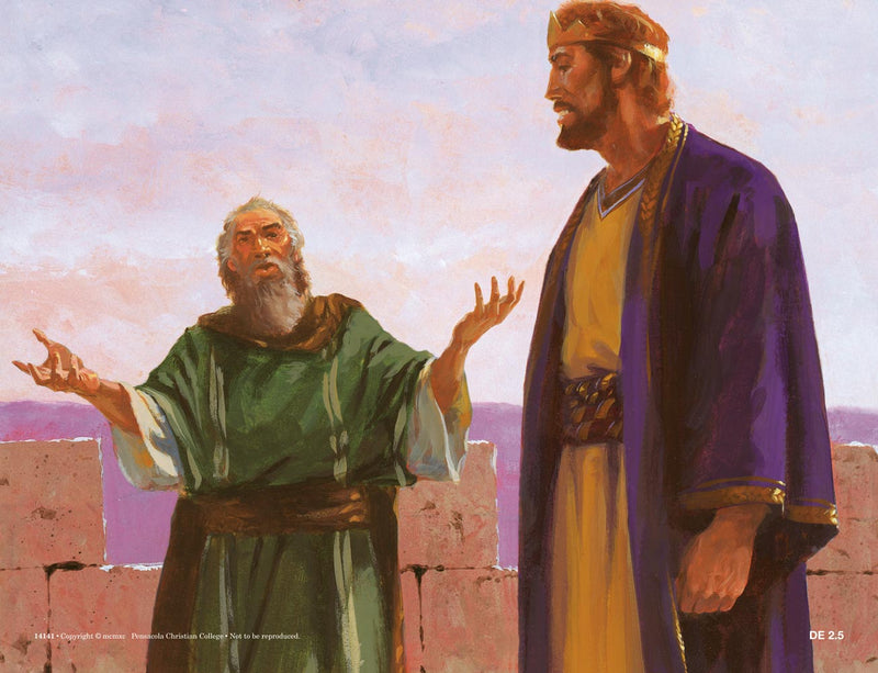 David the King (David 3) - Abeka Flash-A-Card (top, no date)