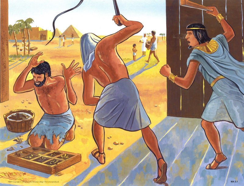 Moses in Egypt (Life of Moses Series 1)  Abeka Flash-A-Card