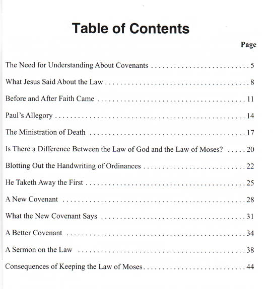 Table of Contents