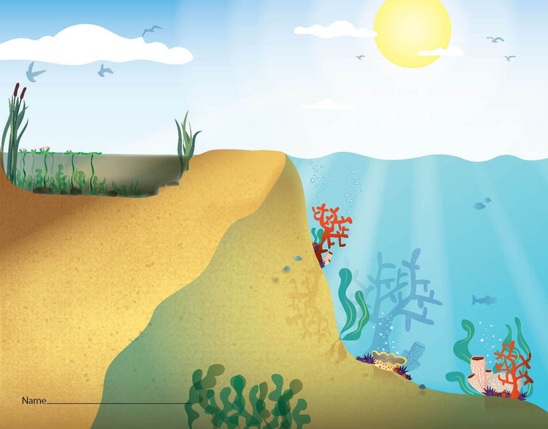 Ocean Scene Attendance Card