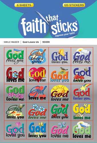 God Loves Us Stickers