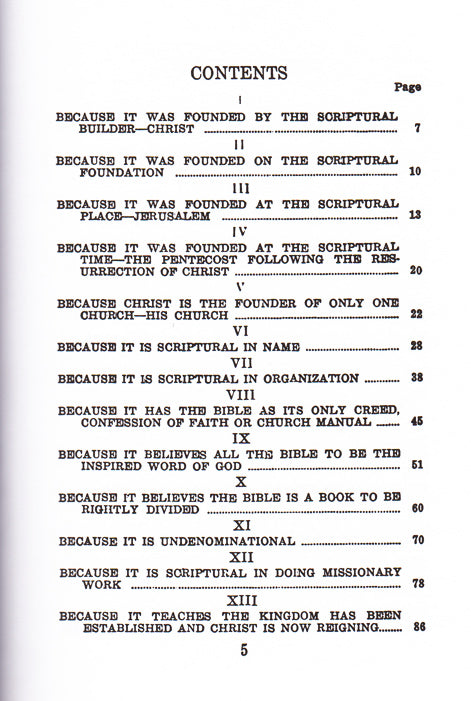 Table of Contents