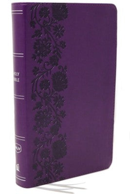 NKJV Personal Size Large Print End-of-Verse Reference Bible, Purple Leathersoft