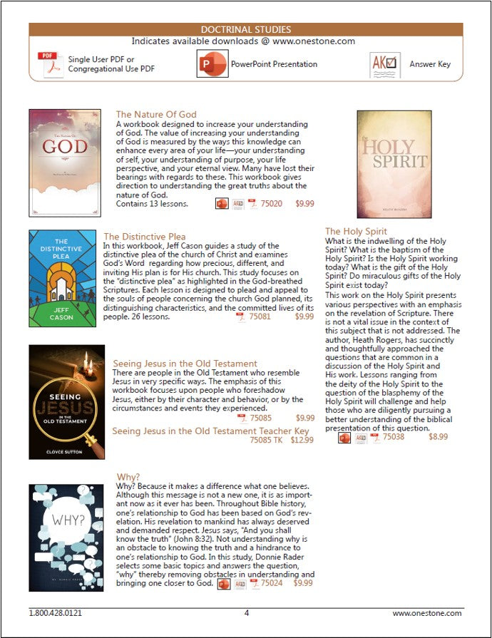 One Stone Catalog (FREE PDF)