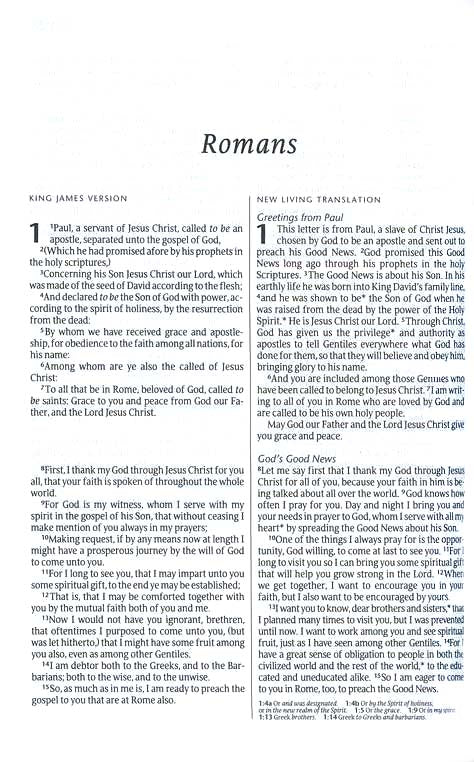 People's Parallel Bible-KJV/NLT - Hardcover