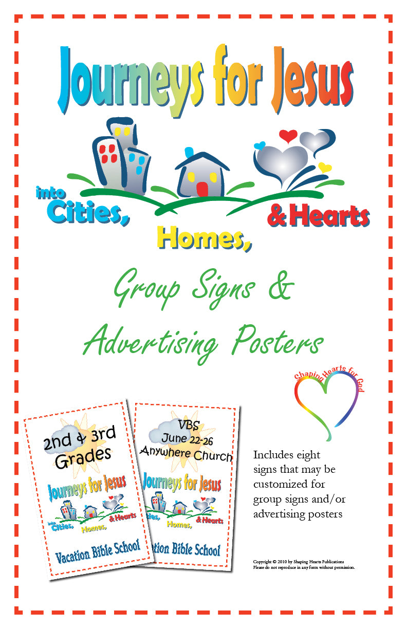 Journeys For Jesus Group Advertising Signs and Posters